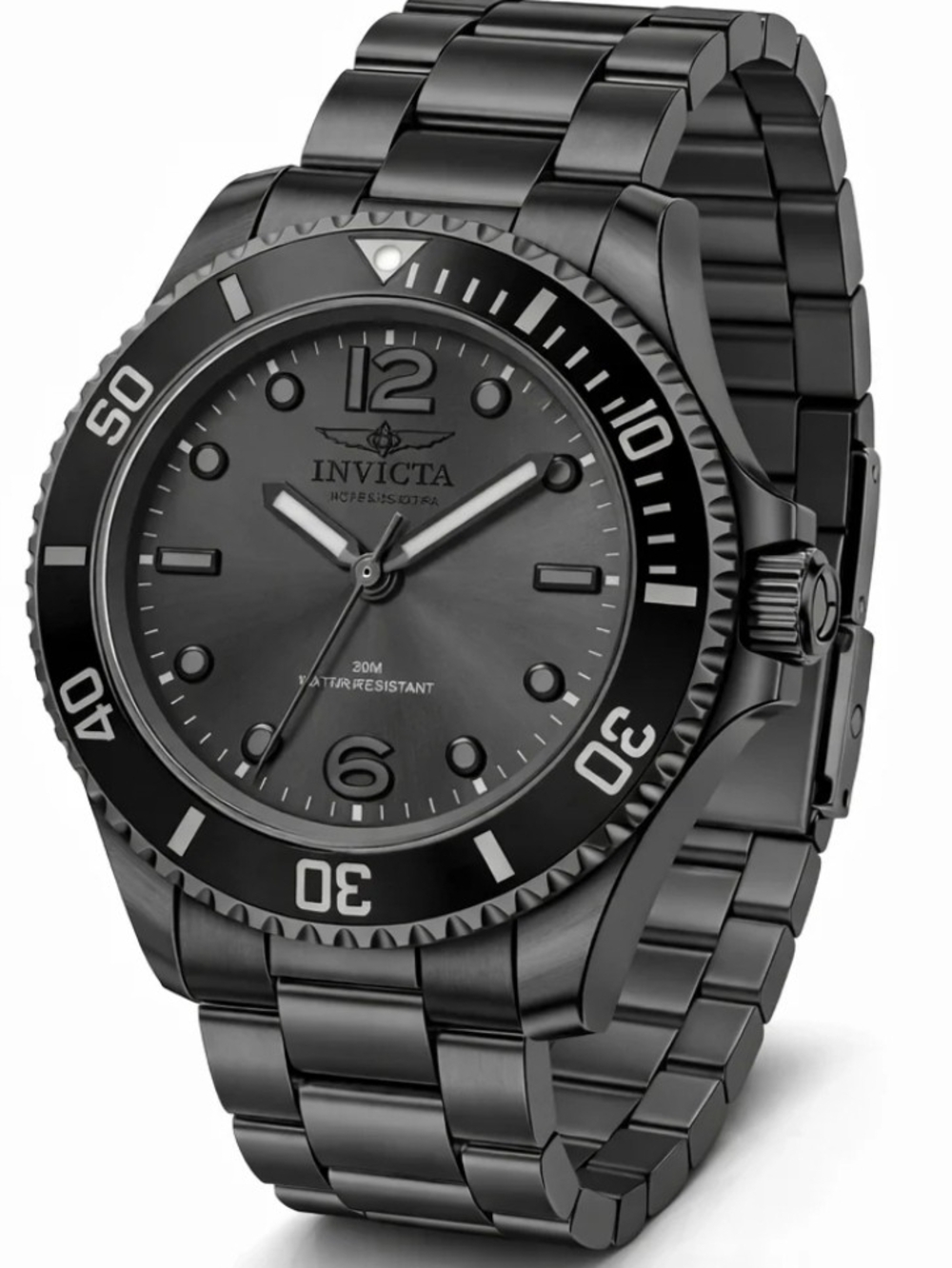 Invicta Specialty Velario Men’s All Black Stainless Steel Sport Watch